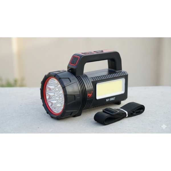 Ny - 9807 Rechargeable Led Multi-Function Searchlight - Image 4