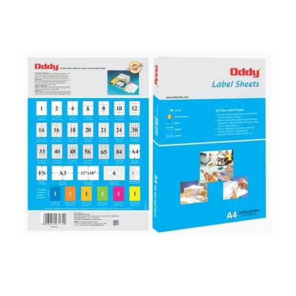 6s Stickers Per Sheet (St6sA4100) A packet of 100 sheets For Lazer and Inkjet Printer