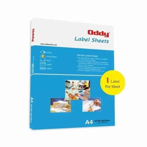 Oddy Label Sticker (ST1A4100) 1 Sticker Per Sheet