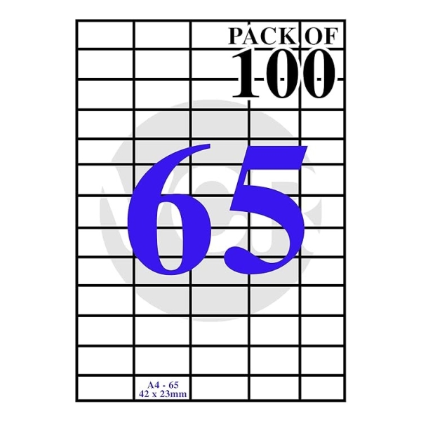 Label Sticker Oddy ST65A4100, 65 Sticker in A4 Size Sheet, 100 Sheets in Packet - Image 2