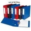 Office File/ 3 Inch Multi-Colored Indexed Leaver Arched Office File A set of 50 files (Whole Sale Pack)