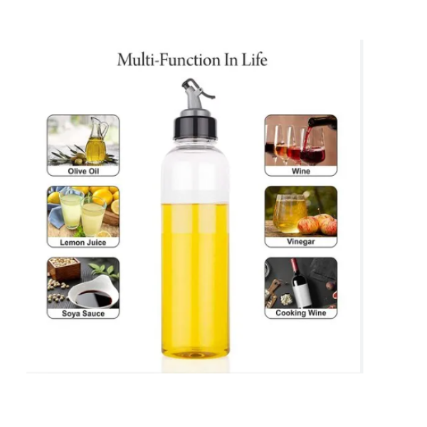 Oil Dispenser Transparent Plastic Oil Bottle Clear 1 Litre - Image 4
