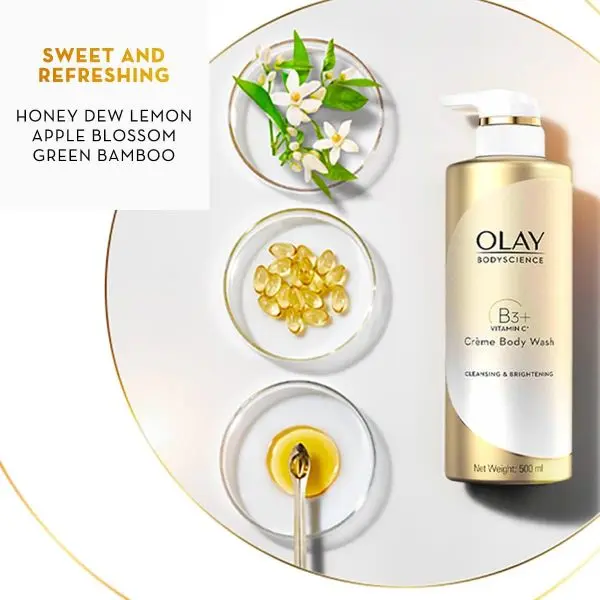 Olay Bodyscience Cleansing & Brightening Crème Body Wash 500ml by Genuine Collection - Image 3