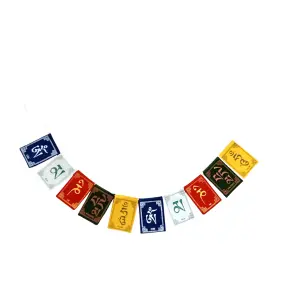 Om Mani Padme Hum Prayer Flags for Bike/Scooty