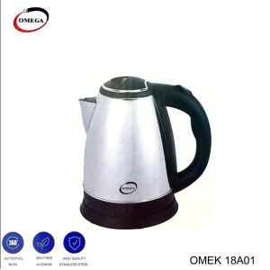 OMEGA 1.8 Litres Electric Kettle With Stainless Steel Finish Body