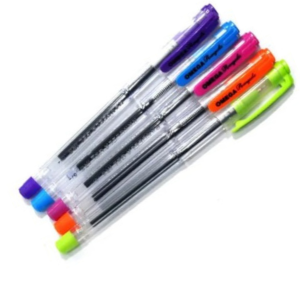 Omega Rangeela Blue Gel Pen (5 Pcs)