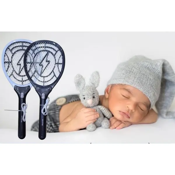 One Pcs Of Rechargeable Mosquito Bat With Torch - Image 2
