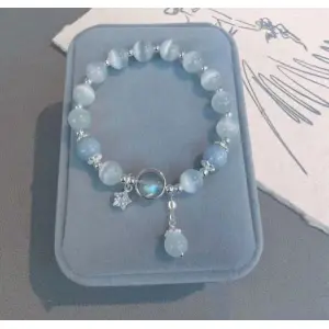 Opal Sea Blue Treasure Moonlight Crystal Bracelet