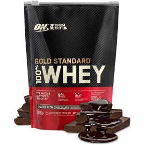 Optimum Nutrition 100% Whey Gold Standard Double Rich Chocolate Whey Protein 1 Lb