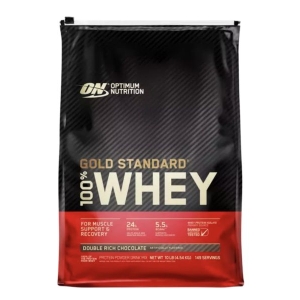 Optimum Nutrition 100% Whey Gold Standard Double Rich Chocolate Whey Protein 10 Lb