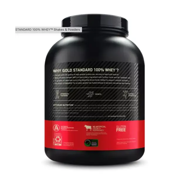 Optimum Nutrition 100% Whey Gold Standard Double Rich Chocolate Whey Protein 5 Lb - Image 3