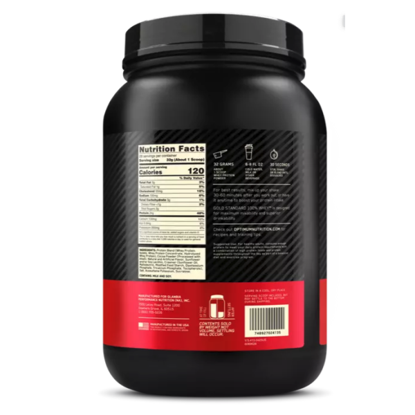 Optimum Nutrition 100% Whey Gold Standard Extreme Milk Chocolate Whey Protein 2 Lb - Image 2
