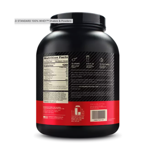 Optimum Nutrition 100% Whey Gold Standard Extreme Milk Chocolate Whey Protein 5 Lb - Image 2