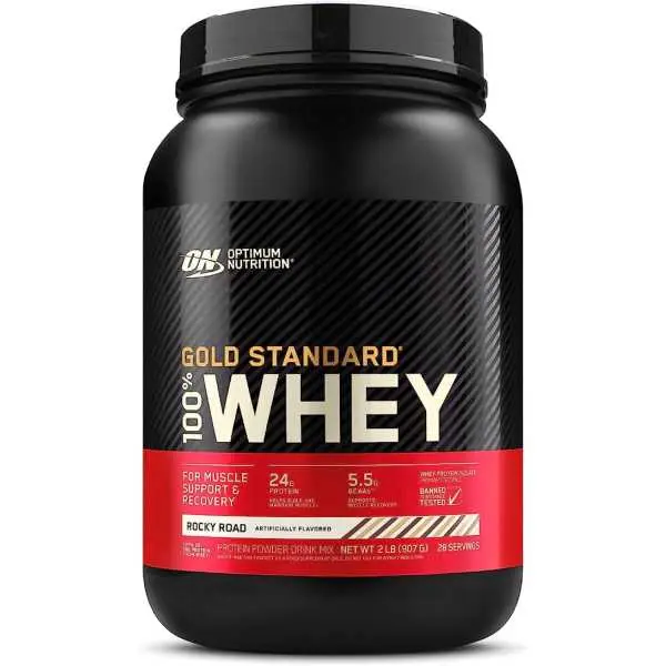 Optimum Nutrition 100% Whey Gold Standard Rocky Road Whey Protein 2 Lb