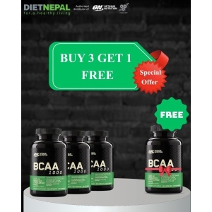 Optimum Nutrition Bcaa 1000 Strength & Recovery 60 Caps (Buy 3 get 1 Free)