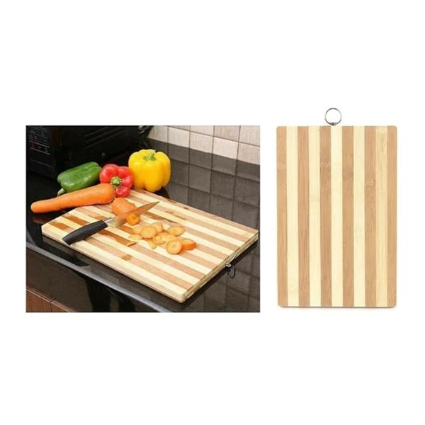 Organic Bamboo Chopping Cutting Wooden Board Extra Large 38x26 cm - Image 4