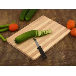 Organic Bamboo Chopping Cutting Wooden Board Extra Large 38x26 cm
