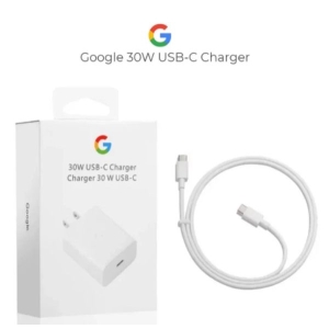 Original Google 30W USB-C Fast Charger with Type-C Cable | Genuine Google Pixel Adapter | Power Delivery 3.0 | Fast Charging for Pixel Phones & USB-C Devices