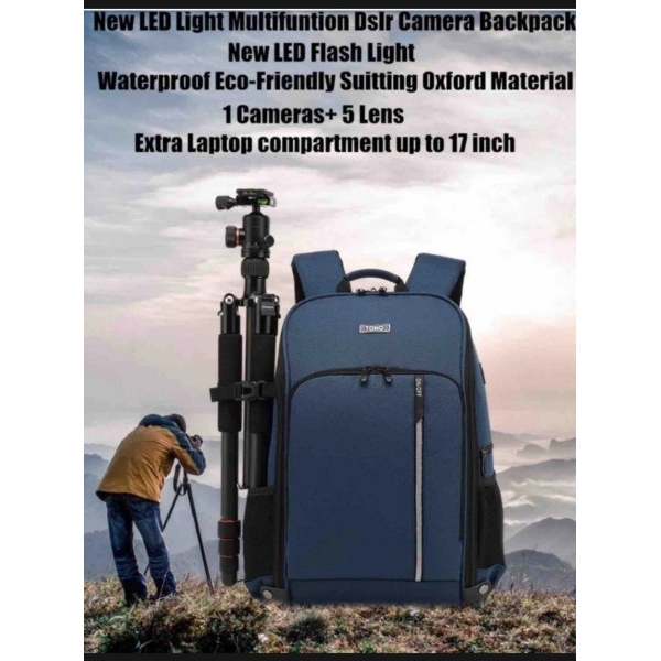 Original Led Flash Light Laptop And Camera Multifunction Backpack - Image 2