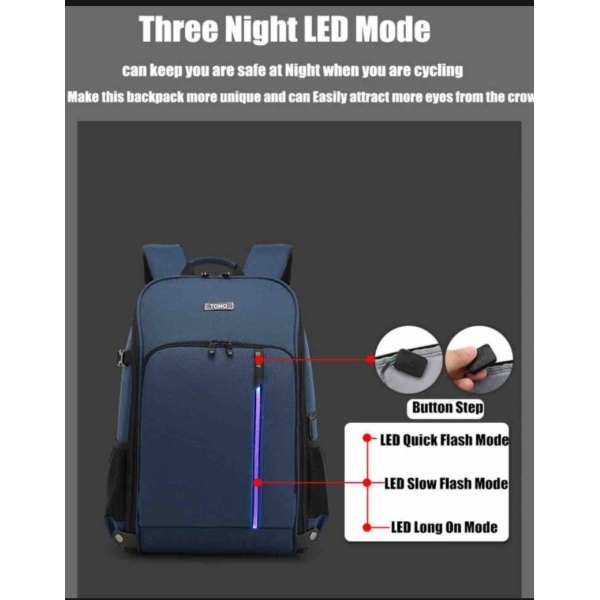 Original Led Flash Light Laptop And Camera Multifunction Backpack - Image 4