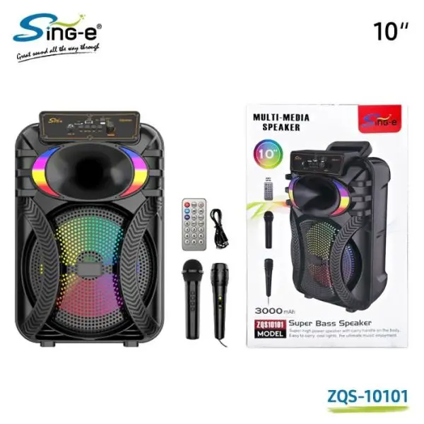 Outdoor Portable Speaker system Powered BT DJ Party Speaker 10 Inch - Image 4