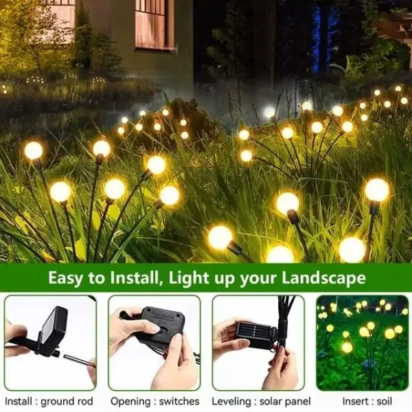 Solar Powered Firefly Lights