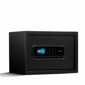 OZONE Bio Vault Life 16 - Black | Wi-Fi Safe Locker for Home & Office – Fingerprint Lock, 3-in-1 Unlocking (OzoLife App, Fingerprint & Password), Size: 250H x 350W x 250D mm, Weight: 9.5 kg, 2-Year Warranty