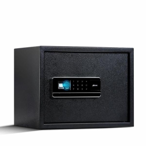 OZONE Bio Vault Life 30 - Black | Wi-Fi Safe Locker for Home & Office – Fingerprint Lock, 3-in-1 Unlocking (OzoLife App, Fingerprint & Password), Size: 320H x 400W x 320D mm, Weight: 13.5 kg, 2-Year Warranty