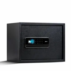 OZONE Bio Vault Life 30 - Black | Wi-Fi Safe Locker for Home & Office – Fingerprint Lock, 3-in-1 Unlocking (OzoLife App, Fingerprint & Password), Size: 320H x 400W x 320D mm, Weight: 13.5 kg, 2-Year Warranty