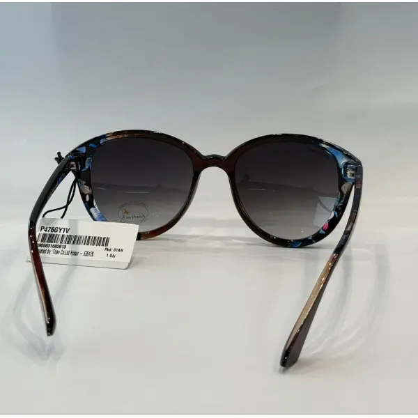 Grey Oval Rimmed Sunglasses(P476GY1) - Image 3