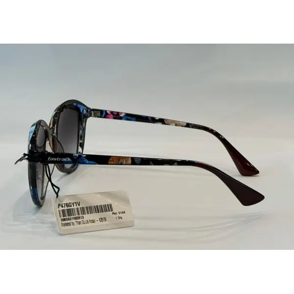 Grey Oval Rimmed Sunglasses(P476GY1) - Image 2