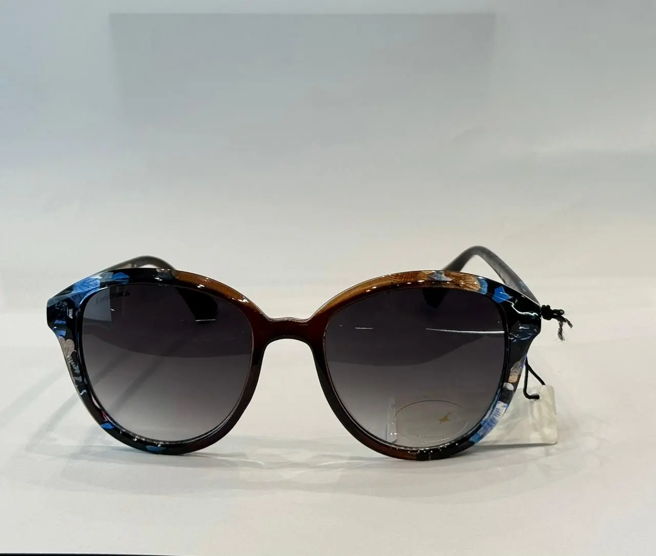 Grey Oval Rimmed Sunglasses(P476GY1)
