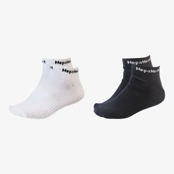 Pack of 2 Pairs of Nepa Heart Plain Summer Half Socks - Fashion | Socks For Men | Men's Footwear | Socks |