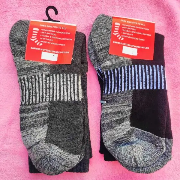 Pack of 2 Pairs of Nepa Heart Trekking Socks Men- PROUDLY MADE-IN-NEPAL - Image 2