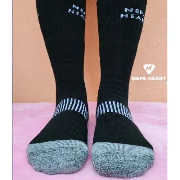 Pack of 2 Pairs of Nepa Heart Trekking Socks Men- PROUDLY MADE-IN-NEPAL - Image 3