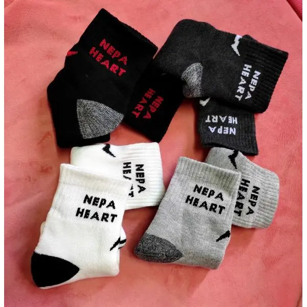 Pack of 4 Pairs of Thick Half Cotton Socks- PROUDLY MADE-IN-NEPAL (NEW) - Fashion | Socks For Men | Socks | - Image 3