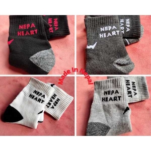 Pack of 4 Pairs of Thick Half Cotton Socks- PROUDLY MADE-IN-NEPAL (NEW) - Fashion | Socks For Men | Socks |