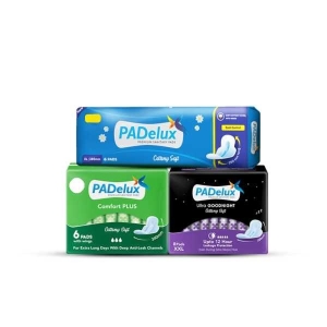 Padelux Combo Pack Of Sanitary Pads Cottony Soft Xl 280 Mm + Sanitary Pads Comfort Plus