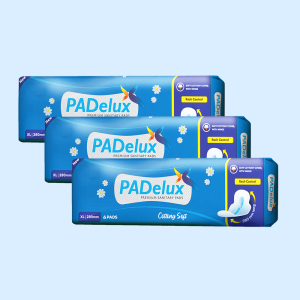 PADelux Sanitary Pads Cottony Soft 280 mm-6 Pads (pack of 3 )