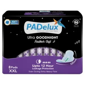 PADelux Ultra Goodnight XXL Sanitary Pads - 8Pads