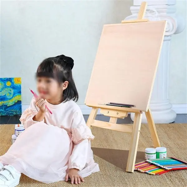 Painting Stand/ Wooden Easel 90 cm For Painting Activities and Canvas Board Holding - Image 5
