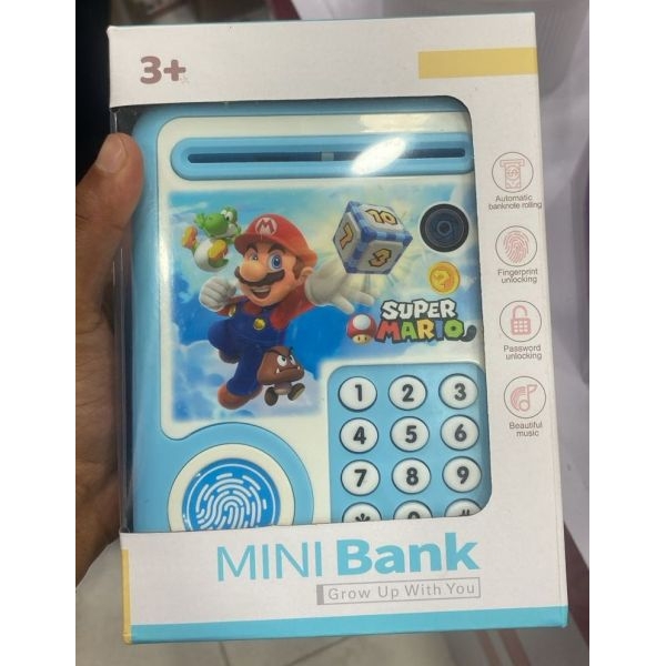 Password Lock Pig Bank Coin Savings Box Mini Safe - Image 4