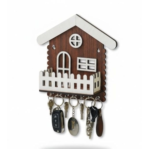 Patio Key Holder Wooden Made Cute Home Design Key holder Simple and Clean Wall Decor with Key Hanger In Brown