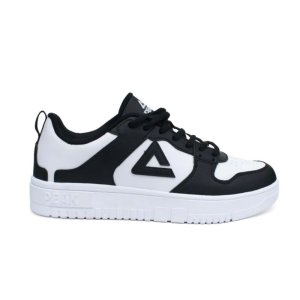 Peak White-Black Trendy Skateboard Shoes for Men (E39037B)