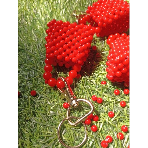 Pearl Beaded Keyring Set Of 4 - Image 4