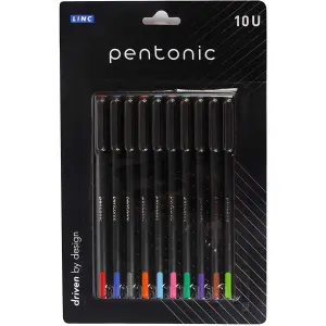 Pentonic Multicolor Ball Pen (Set Of 10 Pcs)