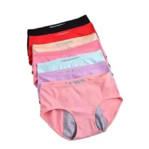 Period Panties Women 3 Set Reusable Menstrual Cups Eco-Friendly Sanitary Napkin Underwear for Women Period Proof Panties