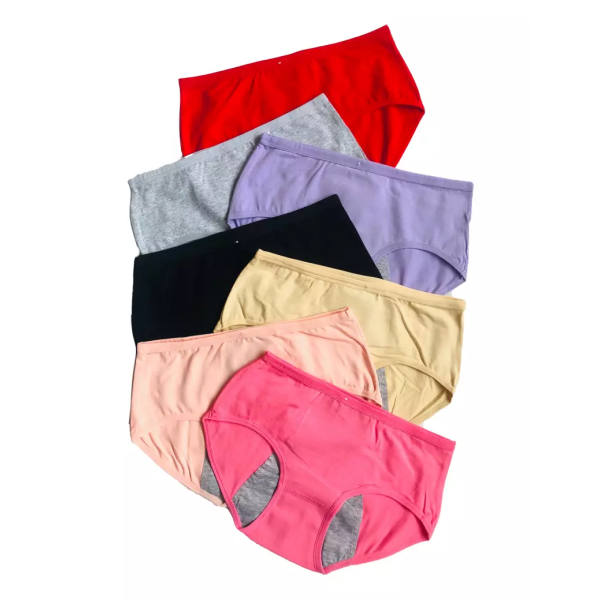Period Panties Women 3 Set Reusable Menstrual Cups Eco-Friendly Sanitary Napkin Underwear for Women Period Proof Panties - Image 3