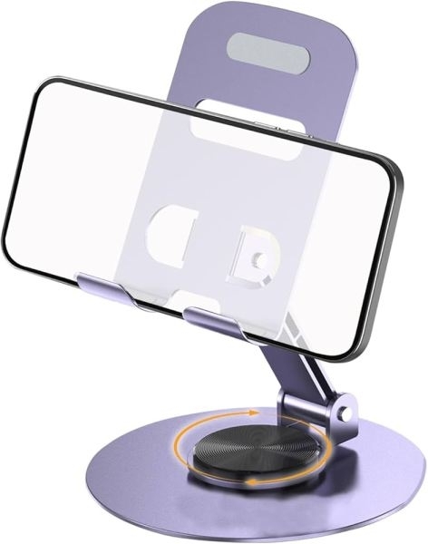 Phone Holder Stand, 360° Rotation Phone Holder, Foldable Non-slip Desk Phone Stand - Image 4