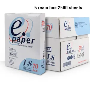 Photocopy Paper/ Epaper Premium 70GSM - Copy Paper 5rms. in Box (A4)
